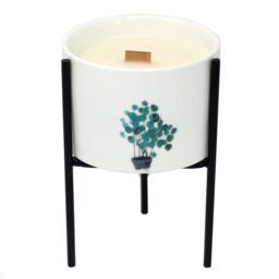KDMD Iron Botanical Candle Holder in Black - thumbnail 2