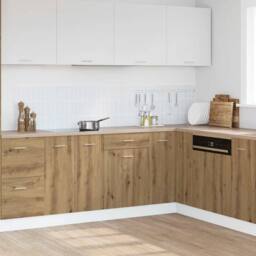 Berkfield Home Durable Drawer Bottom Cabinet Lyon Artisan Oak 40x46x81.5 cm Engi in Brown - thumbnail 2