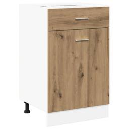 Berkfield Home Durable Drawer Bottom Cabinet Lyon Artisan Oak 40x46x81.5 cm Engi in Brown - thumbnail 3