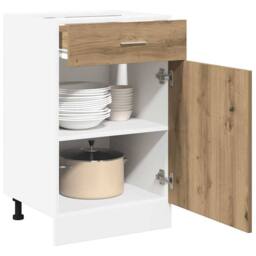 Berkfield Home Durable Drawer Bottom Cabinet Lyon Artisan Oak 40x46x81.5 cm Engi in Brown - thumbnail 1