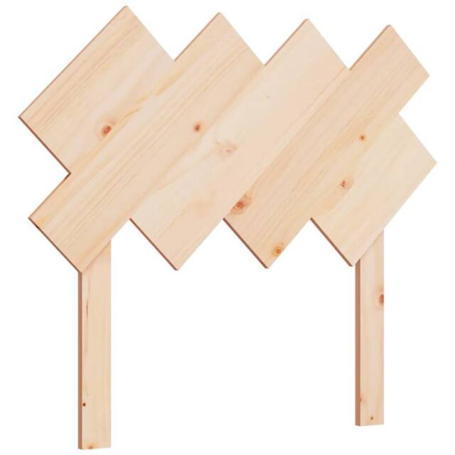 Berkfield Home Bed Headboard 92x3x81 cm Solid Wood Pine in Light Tan - Size: 92 x 3 x 81 cm - image 1