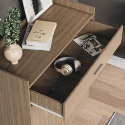 Home Discount Vida Designs Dalby 2 Door 1 Drawer Shoe Cabinet Storage in Brown - thumbnail 7