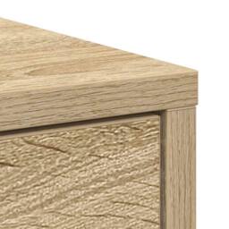 Berkfield Home Sideboard with Drawers & Doors Sonoma Oak 73x31x90 cm in Light Tan - Size: 73 x 31 x 90 cm - thumbnail 9