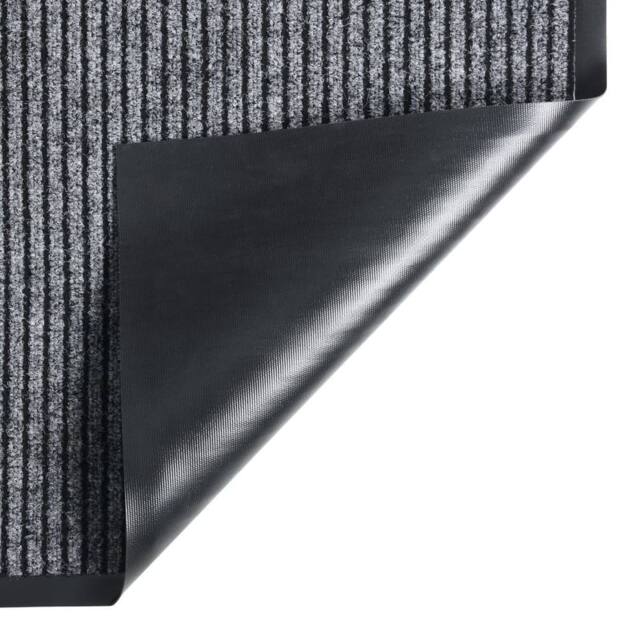 Berkfield Home Traffic Doormat Striped Grey 80x120 cm - image 1