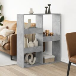 Berkfield Home Room Divider Concrete Grey 100x33x115 cm Engineered Wood - Size: 100 x 33 x 115 cm - thumbnail 1