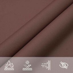Berkfield Home Sun Shade Sail Brown 2x2x2 m 100% Polyester Oxford - thumbnail 7