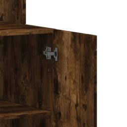 Berkfield Home Kitchen Cabinet Smoked Oak 60x50x180 cm Engineered Wood in Brown - Size: 60 x 50 x 180 cm - thumbnail 9