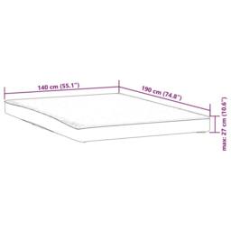 Berkfield Home Mattress Protector White 140x190 cm Waterproof - thumbnail 7