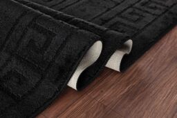 Desire Rugs Ivy Anti-Slip Greek Key Design Doormat - Machine Washable for Easy Care in Black - Size: 50 cm x 80 cm - thumbnail 3