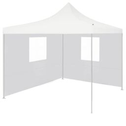 Berkfield Home Professional Folding Party Tent with 2 Sidewalls 3x3 m Steel White