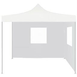 Berkfield Home Professional Folding Party Tent with 2 Sidewalls 3x3 m Steel White - thumbnail 2