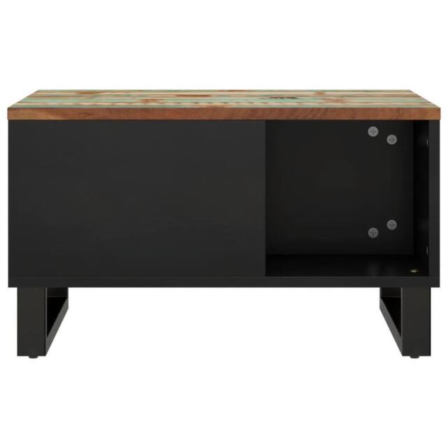 Berkfield Home Green Coffee Table 60x50x35 cm Solid Wood Reclaimed - Size: 60 x 50 x 35 cm - image 1