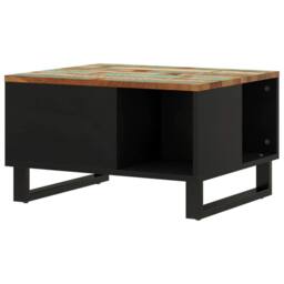 Berkfield Home Green Coffee Table 60x50x35 cm Solid Wood Reclaimed - Size: 60 x 50 x 35 cm - thumbnail 5