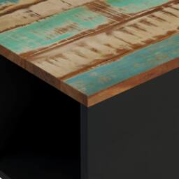 Berkfield Home Green Coffee Table 60x50x35 cm Solid Wood Reclaimed - Size: 60 x 50 x 35 cm - thumbnail 6