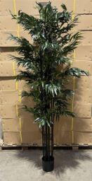Leaf Natural Bamboo Tree 200cm Fire Retardant Commercial XXL in Green - thumbnail 6