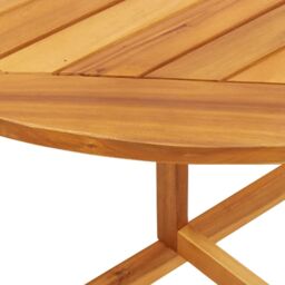Berkfield Home Folding Balcony Table 90x60x72 cm Solid Wood Acacia in Brown - Size: 90 x 60 x 72 cm - thumbnail 9