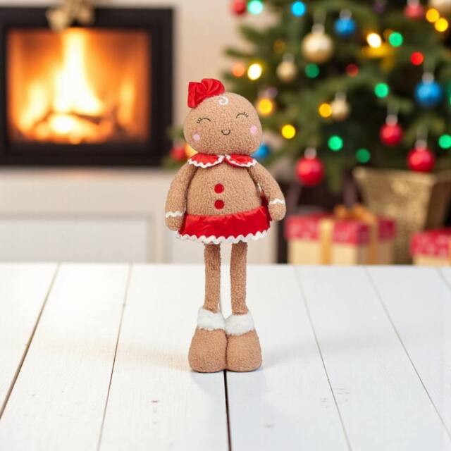 Garden Greatness Standing Festive Gingerbread Girl in Brown - Size: 1 Pack - image 1