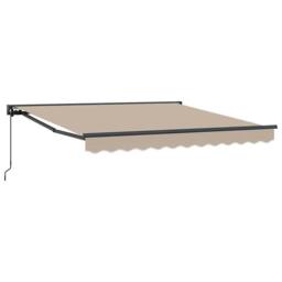 Berkfield Home Retractable Awning Manual Beige 300x250 cm Polyester - thumbnail 3