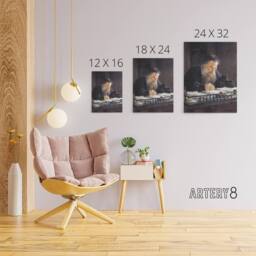 "Artery8 Nikolai Ge Leo Tolstoy Portrait Canvas Wall Art Print - Size: W18"" x H24""" - thumbnail 4