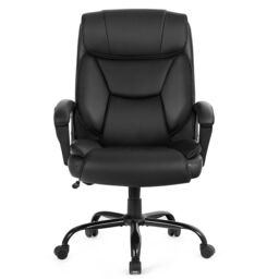Costway Executive Chair 6 Point Massage 360 Swivels Adjustable High Back Office Chair in Black - thumbnail 6