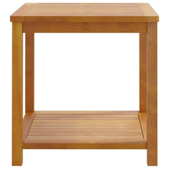 Berkfield Home Side Table Solid Acacia Wood 45x45x45 cm in Brown - Size: 45 x 45 x 45 cm - image 1