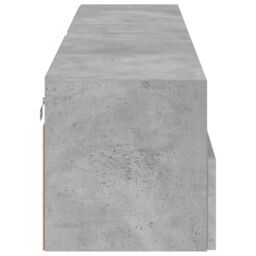 Berkfield Home TV Wall Cabinets 2 pcs Concrete Grey 80x30x30 cm Engineered Wood - Size: 80 x 30 x 30 cm - thumbnail 9