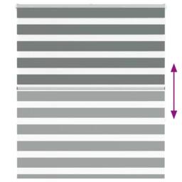 Berkfield Home Elegant Zebra Blind Dark Grey 120x150 cm Fabric Width 115.9 cm Po - thumbnail 5