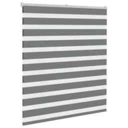 Berkfield Home Elegant Zebra Blind Dark Grey 120x150 cm Fabric Width 115.9 cm Po - thumbnail 1
