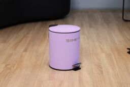 simpa 5L Slim Soft-Closing Pedal Dustbin in Lilac - thumbnail 3