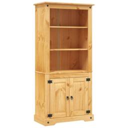 Berkfield Home Cupboard Mexican Pine Corona Range 80x40x170 cm in Brown - Size: 80 x 40 x 170 cm - thumbnail 1