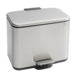 Clarsen 6L Stainless Steel Bathroom Recycling Bin with Soft Close Lid H24cm in Metallic Silver - thumbnail 2