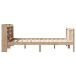 Berkfield Home Bed Frame without Mattress 150x200 cm King Size Solid Wood Pine in Light Brown - thumbnail 5