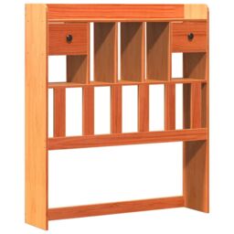 Berkfield Home Bookcase Bed without Mattress Wax Brown 100x200 cm Solid Wood Pine - thumbnail 6