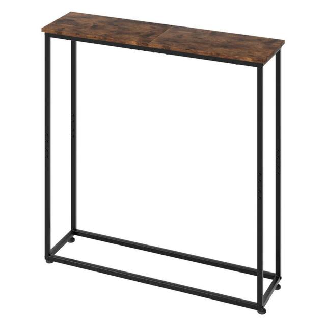 Levede Console Hall Table Slim Entryway Hallway Table Display Shelf in Brown - image 1