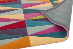 The Rug Shop UK Multi Handmade Wool Geometric Funky Easy To Clean Area Rug - Size: 170 cm x 240 cm - thumbnail 5