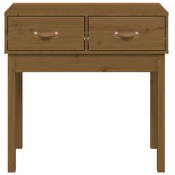 Berkfield Home Beautiful Console Table Honey Brown 76.5x40x75 cm Solid Wood Pine
