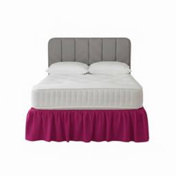 Snug City Base Valance Polycotton Sheet for Divan Beds Easy Care Bed Base Cover in Fuchsia - Size: Single - thumbnail 2