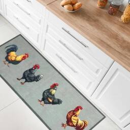 The Rug Shop UK Green Grey Modern Animal Easy to Clean Mat - Size: 50 cm x 75 cm - thumbnail 2