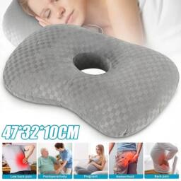 KORVIXA New Pillow with Ear Hole for Ear Pain Relief in Grey - Size: Standard Pillow Case - thumbnail 5