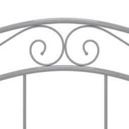 Berkfield Home Comfortable Bed Frame Grey Metal 120x200 cm - Size: Small Double - thumbnail 7