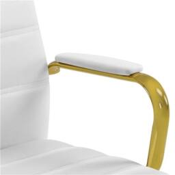 KORVIXA PU Leather Office Chair Executive Conference Task Chair in White - Size: 100 cm x 100 cm - thumbnail 4