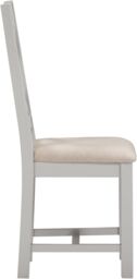 Seconique Windsor Ivory Cross Back Chair (Box of 2) in Light Grey - thumbnail 5