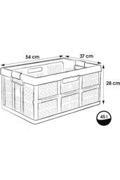 Keeeper Green Strong Folding Box 45 Litre With Soft Handles & Lid - Set Of 2 - thumbnail 5
