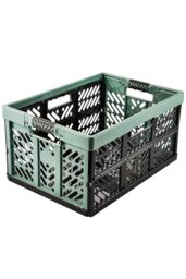 Keeeper Green Strong Folding Box 45 Litre With Soft Handles & Lid - Set Of 2 - thumbnail 2