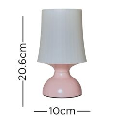 ValueLights Colmar Pink Outdoor Table Lamp - thumbnail 4