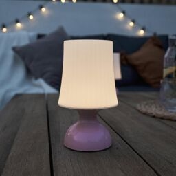 ValueLights Colmar Pink Outdoor Table Lamp - thumbnail 2