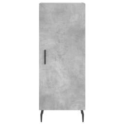 Berkfield Home Highboard Concrete Grey 34.5x34x180 cm Engineered Wood - thumbnail 6