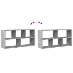 Berkfield Home Wall Shelf Concrete Grey 100x25x50 cm Engineered Wood - Size: 100 x 25 x 50 cm - thumbnail 7