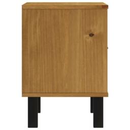 "Berkfield Home Bedside Cabinet ""FLAM"" 40x35x50 cm Solid Wood Pine in Brown - Size: 40 x 35 x 50 cm" - thumbnail 6