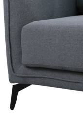 More4Homes Oslo Modern Scandi Style Fabric Living Room 3 Seater Sofa in Dark Grey - thumbnail 6